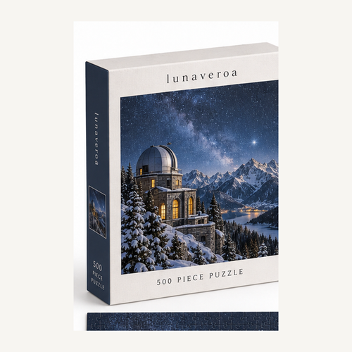 Alpine Observatory 500-Piece Puzzle — product box hero image