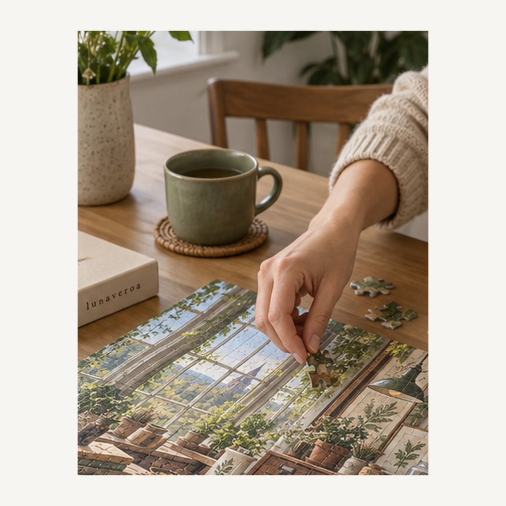 Botanical Workroom 500-Piece Puzzle — lifestyle scene