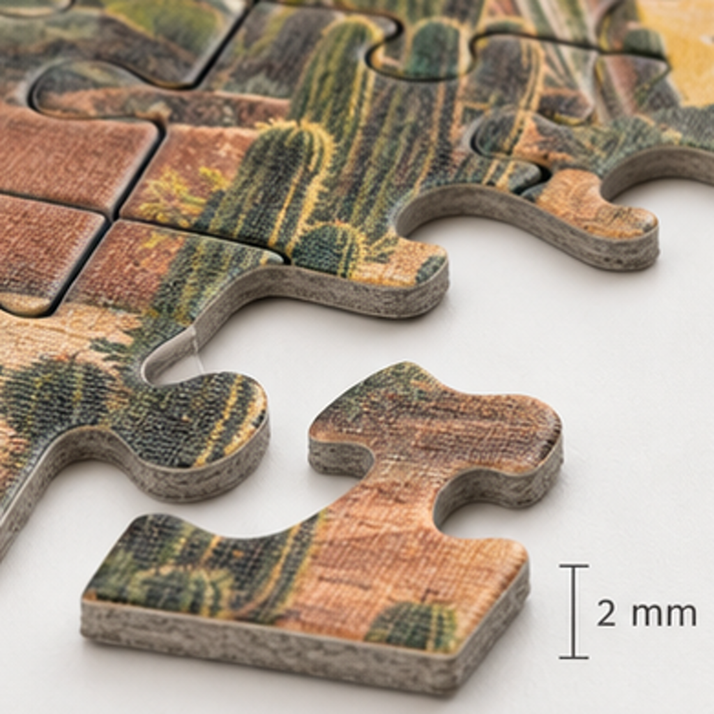 Desert Glasshouse 500-Piece Puzzle — puzzle piece detail