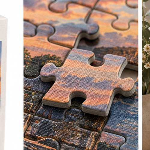 Harbor Afterglow 500-Piece Puzzle — puzzle piece detail